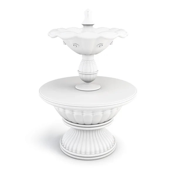 Two-tiered fountain on a white background. — Stock Photo, Image