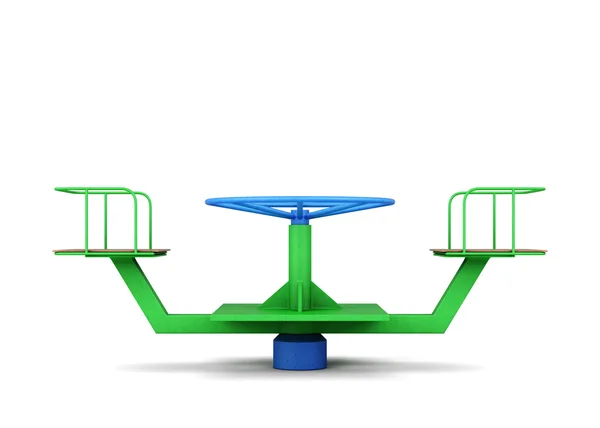 Playground merry-go-round. 3d rendering — Stock Photo, Image