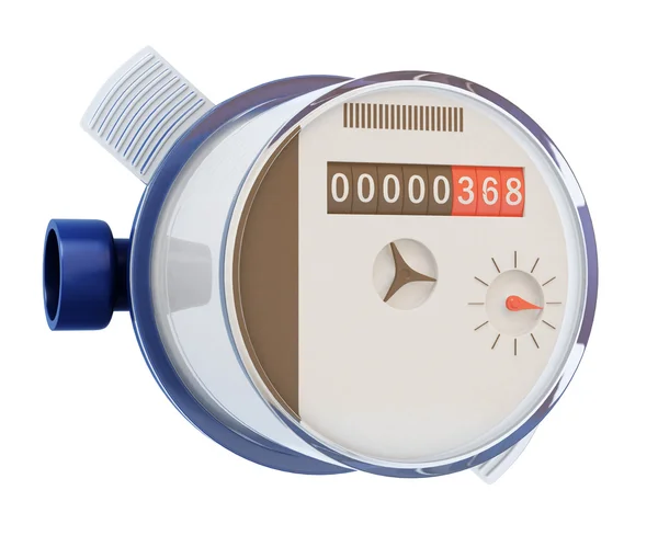 Water meter on a white background — Stock Photo, Image