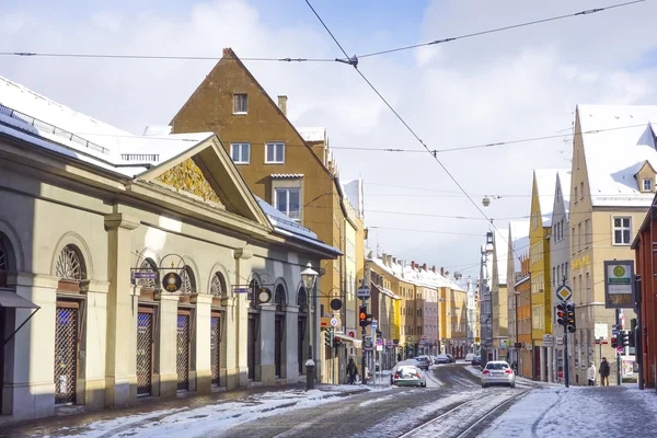 Augsburg rua da cidade velha — Fotografia de Stock