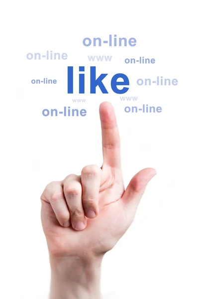 Social network online — Stock Photo, Image