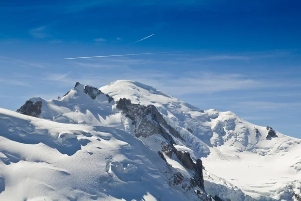 Mont blanc mountain peak Royalty Free Stock Images