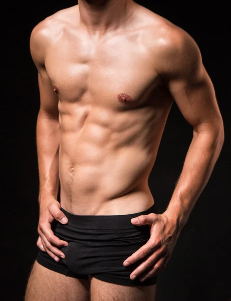 Musculoso sexi torso de un hombre — Foto de Stock