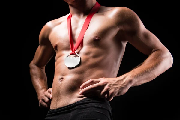 Medal on the chest — Stock Photo, Image