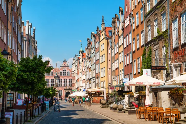 Régi város, város, Gdansk, Lengyelország — Stock Fotó