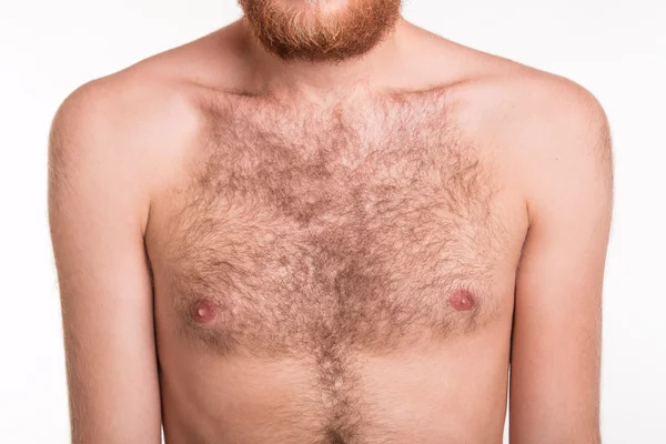 Hairy man chest — Stock Photo, Image