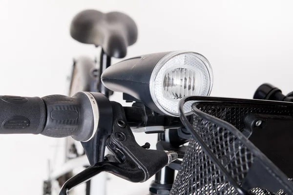 Whee direksiyon üzerinde açık Bisiklet lamba — Stok fotoğraf