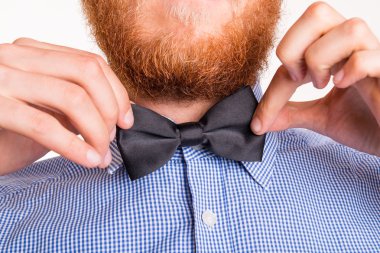man with a bow tie clipart