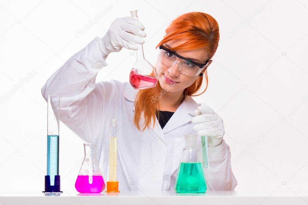 scientist woman in laboratory