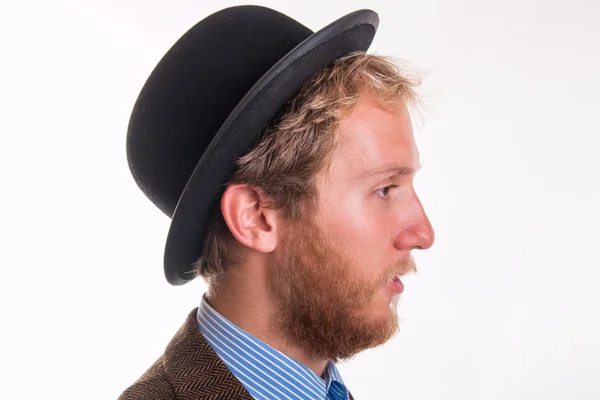 Profile of a bearded man — Stock Photo, Image