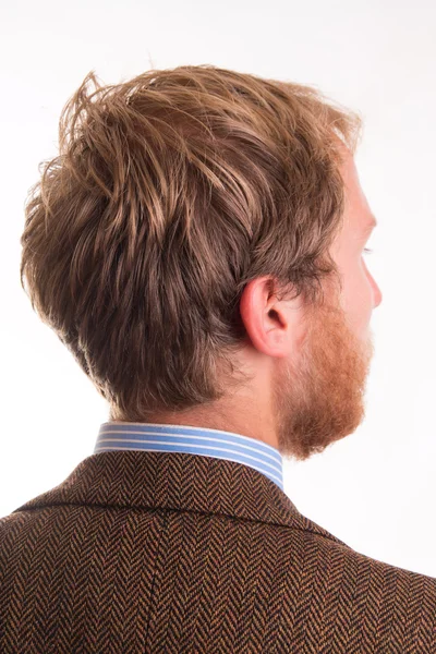 Back of the head and the hair of a young man — Stock Photo, Image