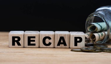 RECAP - para kapasitesinin arka planında küplerle ilgili bir kelime. İş konsepti