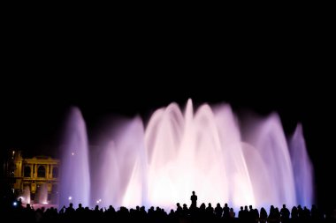 İspanya, Barselona 'daki Ünlü Sihir Çeşmesi