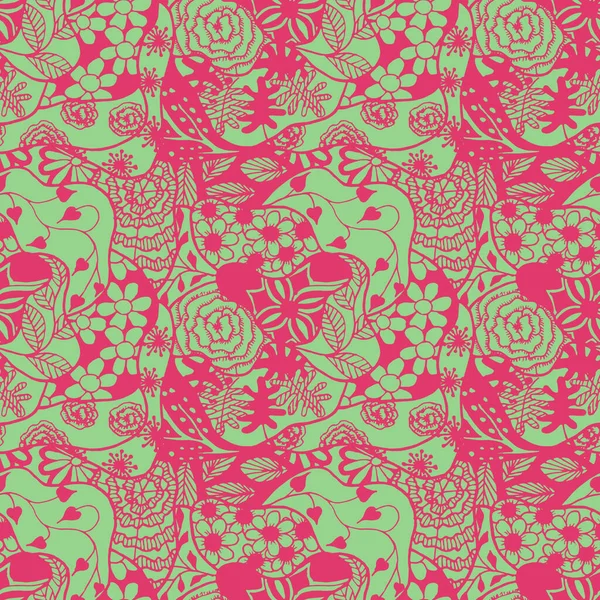 Zentangle Flowers Безшовний Паттерн New Rapport Fabric Cloth Tablecloth Простий — стоковий вектор