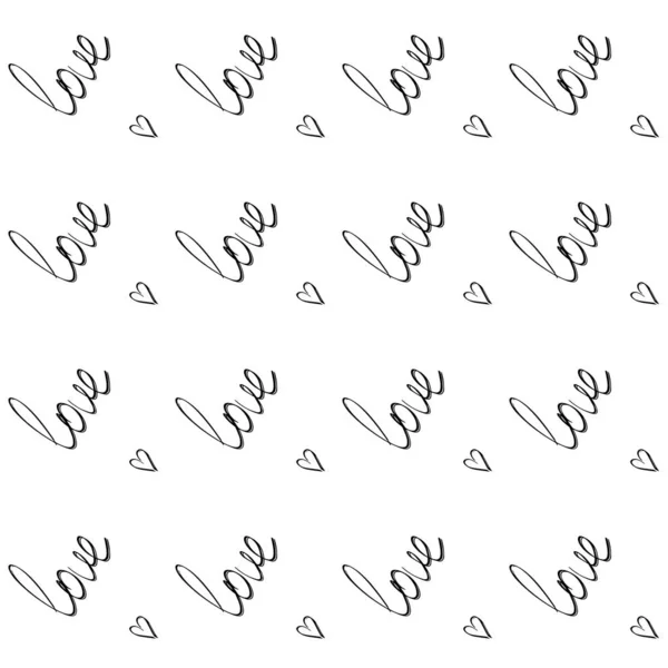 Illustration de motif coeur pour textile, cartes postales ou impression — Image vectorielle