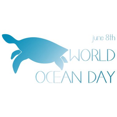 Okyanus günü hayvanı için vektör illüstrasyonu