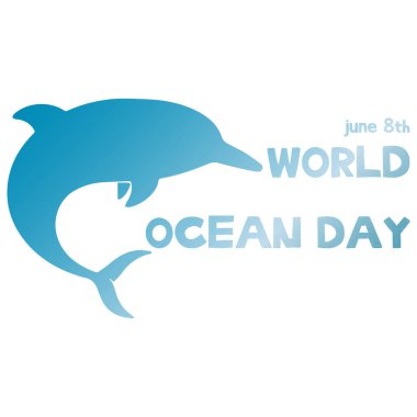 Okyanus günü hayvanı için vektör illüstrasyonu