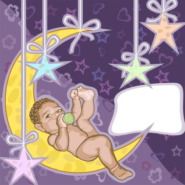 Bebek tebrik kartı.