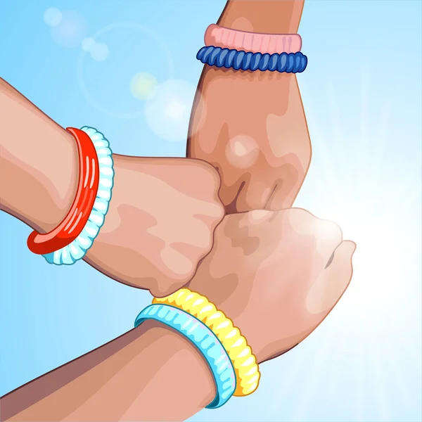 Mavi bir arka plan üzerinde üç yumruk