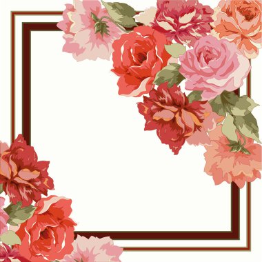 Kartpostal peonies lüks buket