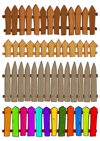 Valla de madera . — Archivo Imágenes Vectoriales