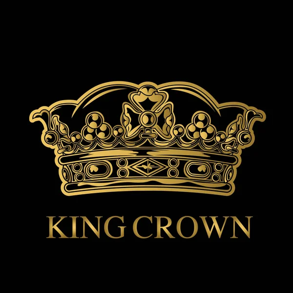 Crown King Queen Crown Royal Princess Vector Illustrato — Stock Vector