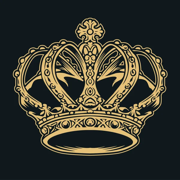 Crown King Queen Drawing Crown Royal Princess Vector Illustrator — Stockový vektor