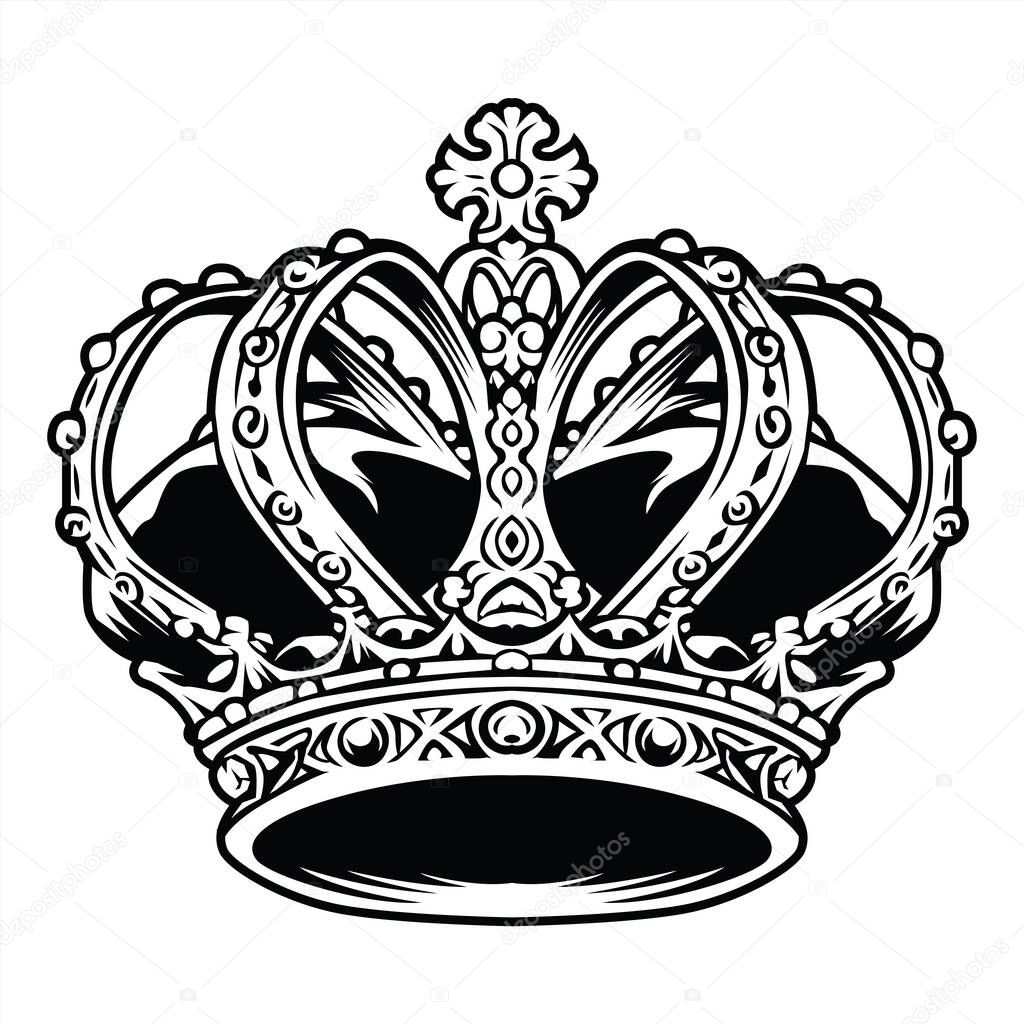 Crown King and Queen Drawing Crown Royal Princess Vector illustrator 