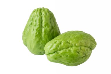 Beyaz arka planda tatlı kabak