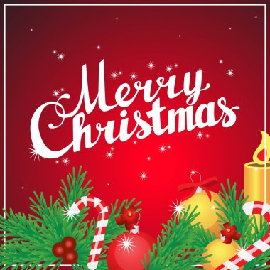 Neşeli Noel el yazı Amazing kare kartpostal