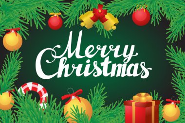 Neşeli Noel el yazı Amazing yatay kartpostal