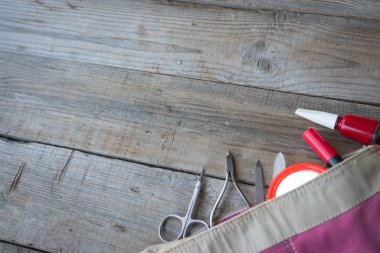 Kadınsı kozmetik arka plan