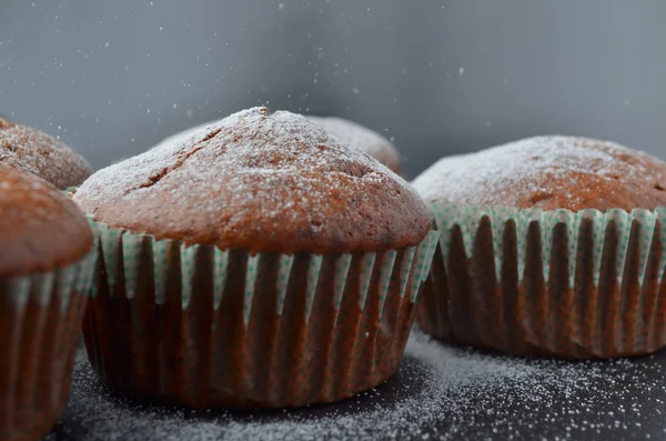 Hemgjord choklad muffins — Stockfoto