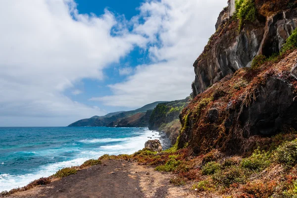 El oleaje subtropical de la costa este de La Palma . —  Fotos de Stock