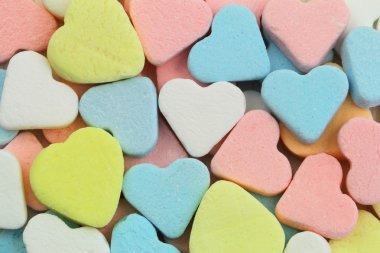 Renkli şeker Kalpler