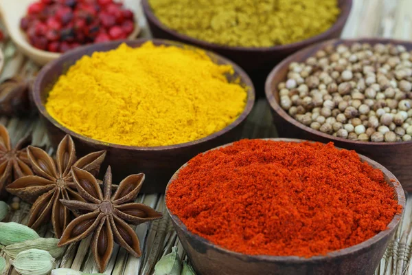 Selection of Indian spices — Stock Photo, Image