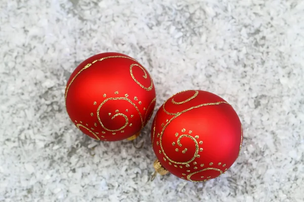 Boules de Noël rouges — Photo