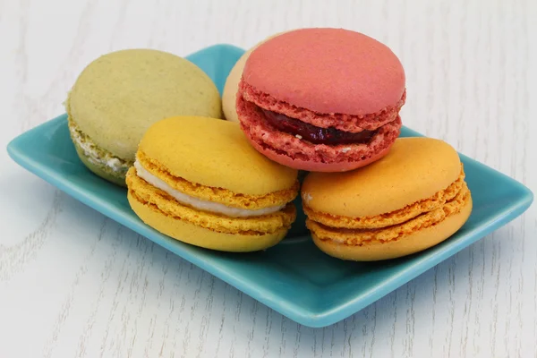 Renkli macaroons — Stok fotoğraf