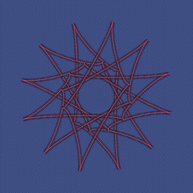 Kutsal geometri desen vektör. Arapça desen