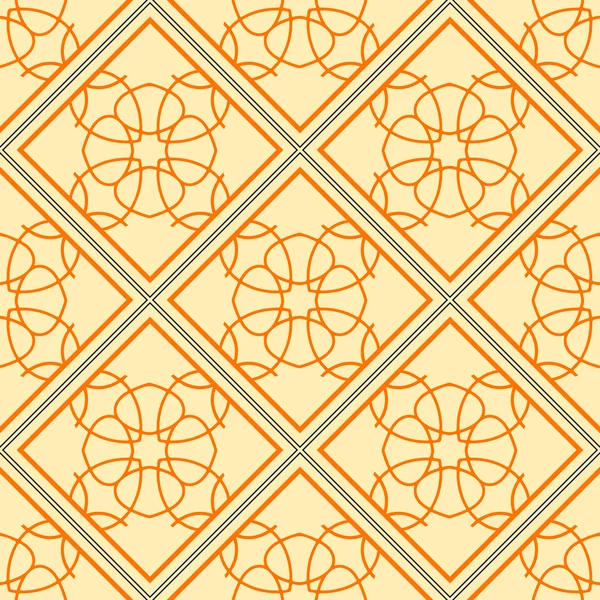 Fondo geométrico elegante hecho de patrón decorativo floral. Vector — Archivo Imágenes Vectoriales