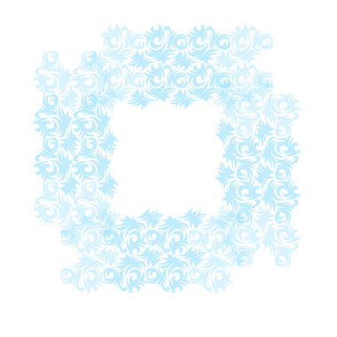 Süs çerçeve ile bukleler, sınır.