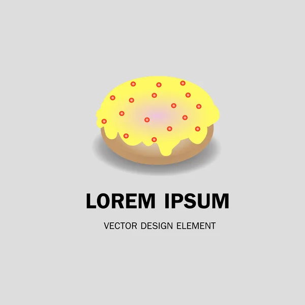 Conceptul de vector gogoasa. Element de design pentru meniul restaurantului ilustr — Vector de stoc