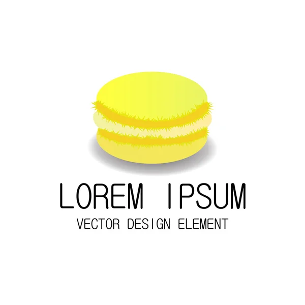 Conceptul vectorial macaroon. Element de design pentru meniul restaurantului illu — Vector de stoc