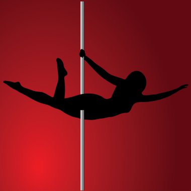 Pole dans direk dansör. Süpermen. İzole