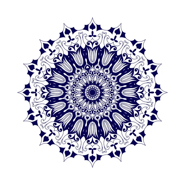 Mandala. Etniska dekorativa element. Handritad bakgrund. Islam, arabiska, indiska, ottomanska motiv. — Stock vektor