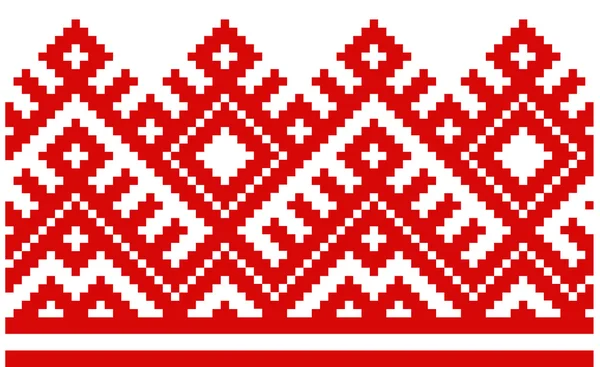 Ornament vyšívané dobře jako etnické ručně křížovým vzorům Ukrajina — Stockový vektor