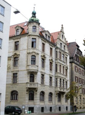 Alman şehirde sokakta