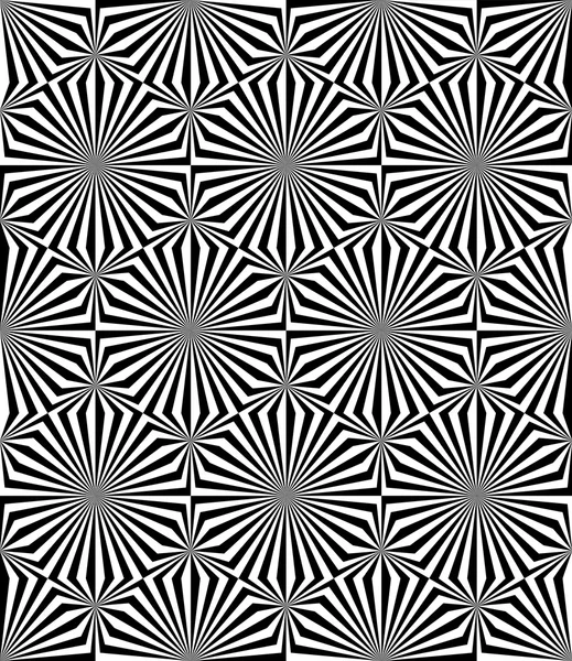 Bases triangulares abstractas Patrón sin costura en blanco y negro, Vector — Archivo Imágenes Vectoriales
