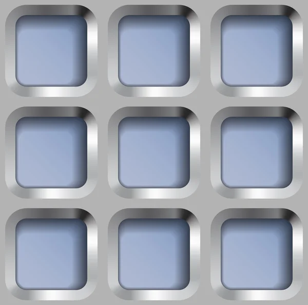 Treillis métallique carré, motif sans couture vectoriel . — Image vectorielle