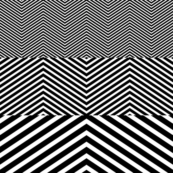 Abstract Black and White Herringbone stof stijl Vector naadloze Pattern — Stockvector